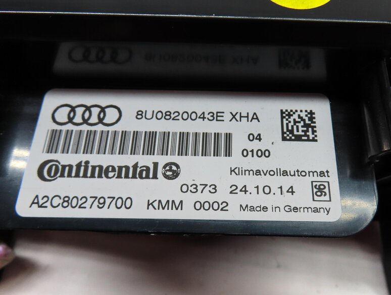 Thumbnail 6: 2015-2016 AUDI Q3 (8U) FRONT HEATER A/C TEMPERATURE CLIMATE CONTROL PANEL