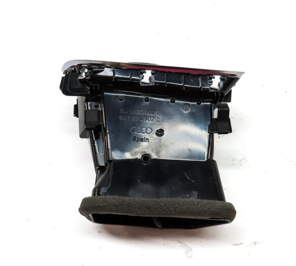 Thumbnail 4: 2015 AUDI Q3 8U FRONT RIGHT PASSENGER DASH HVAC A/C HEATER AIR VENT BLACK SILVER