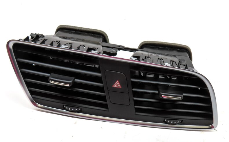 2015 AUDI Q3 (8U) FRONT CENTER DASH HVAC A/C HEATER AIR VENT (BLACK & SILVER)