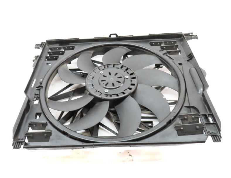 Thumbnail 2: 10-18 BMW 550i 550iGT 650i 750i (F01 F06 F10) 850w RADIATOR COOLING FAN & SHROUD