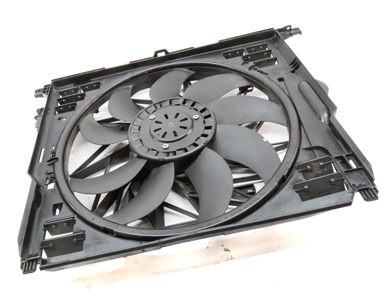 Thumbnail 3: 10-18 BMW 550i 550iGT 650i 750i (F01 F06 F10) 850w RADIATOR COOLING FAN & SHROUD
