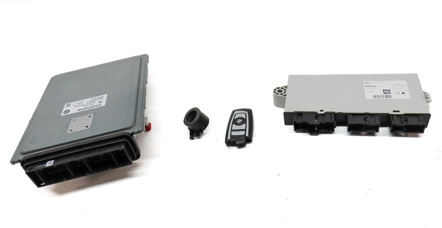 Thumbnail 2: 09-13 BMW 550i 650i 750i (F01 F06 F10) 4.4TT N63 ENGINE DME CAS4 MODULE KEY SET