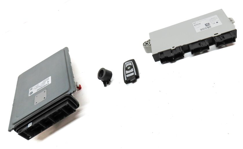Thumbnail 3: 09-13 BMW 550i 650i 750i (F01 F06 F10) 4.4TT N63 ENGINE DME CAS4 MODULE KEY SET