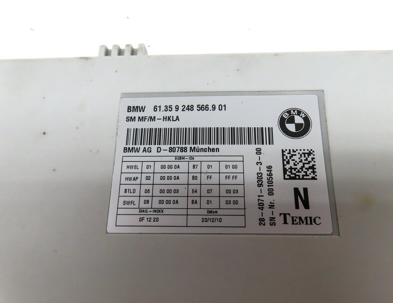 Thumbnail 4: 10-17 BMW 5 6 7 SERIES (F01 F06 F10) FRONT RIGHT PASSENGER COMFORT SEAT MODULE