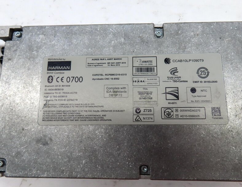 Thumbnail 5: 11-16 BMW 3 / 7 / X3 (F01 F25 F30) BLUETOOTH TELEMATICS COMBOX CONTROL MODULE