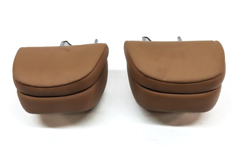 Thumbnail 4: 09-12 BMW 7 SERIES (F01) FRONT LEFT & RIGHT SEAT HEADREST SET 2 (SADDLE BROWN)