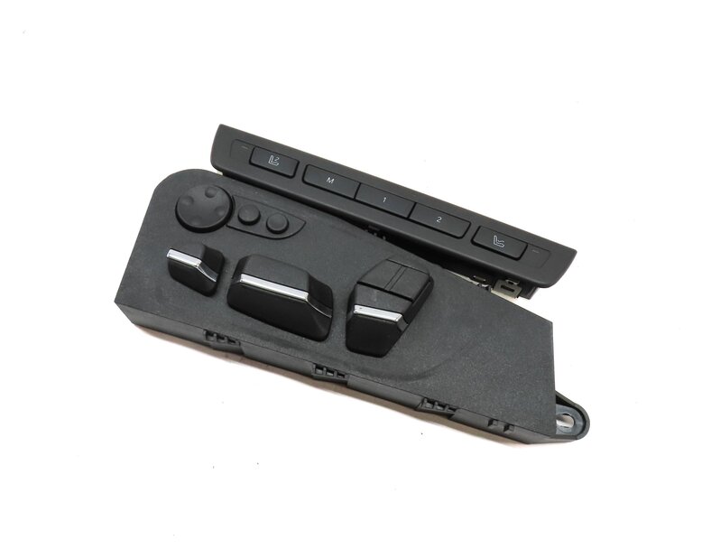 2011 BMW 750i (F01) FRONT LEFT DRIVER SEAT ADJUST SWITCH w/ MASSAGE (BLACK)