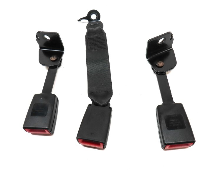 Thumbnail 4: 2011 BMW 750i (F01) REAR LEFT RIGHT & CENTER SEATBELT BUCKLE RECEIVER SET 3