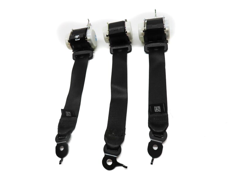 Thumbnail 2: 2011 BMW 750i (F01) REAR LEFT RIGHT & CENTER SEATBELT RETRACTOR SET 3 (BLACK)