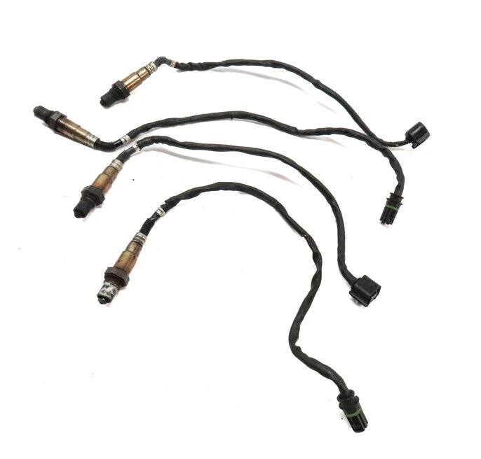 2011 BMW 750i (F01) 4.4L N63 TURBO ENGINE PRE POST CAT O2 OXYGEN SENSOR SET 4