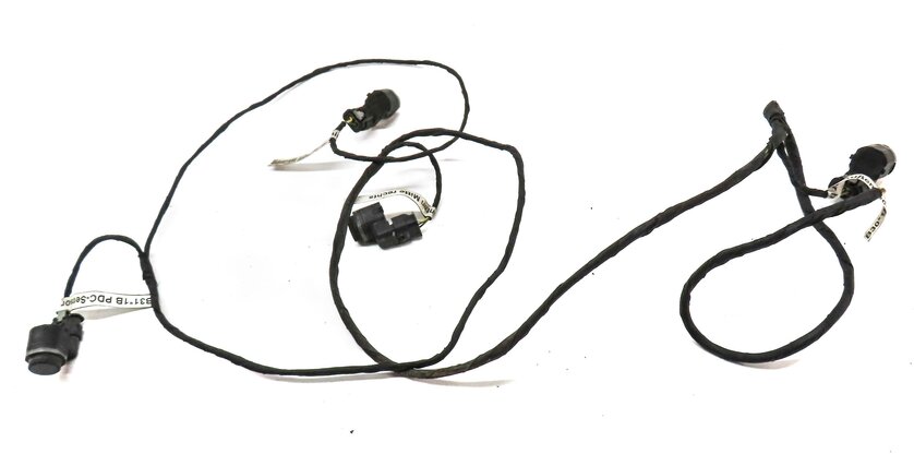 Thumbnail 2: 2011 BMW 750i (F01) REAR PARK ASSIST PDC SENSOR SET4 (BLUE) w/ WIRE HARNESS