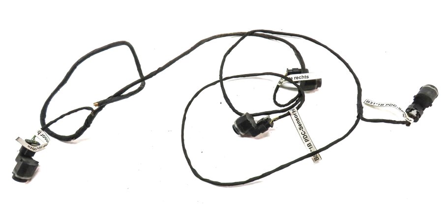 Thumbnail 4: 2011 BMW 750i (F01) REAR PARK ASSIST PDC SENSOR SET4 (BLUE) w/ WIRE HARNESS