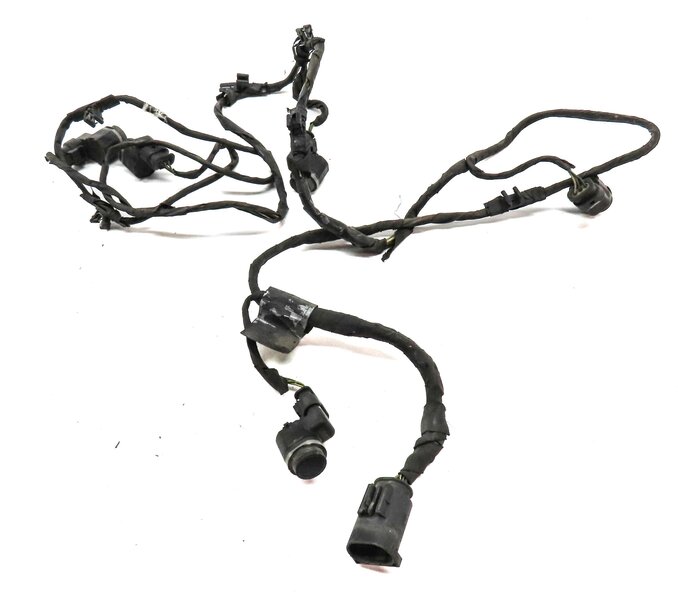 Thumbnail 2: 2011 BMW 750i (F01) FRONT PARK ASSIST PDC SENSOR SET 5 (BLUE) w/ WIRE HARNESS