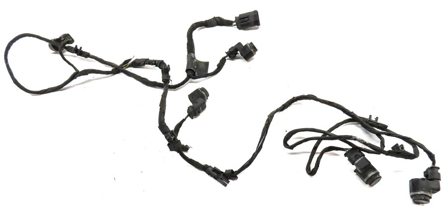 Thumbnail 4: 2011 BMW 750i (F01) FRONT PARK ASSIST PDC SENSOR SET 5 (BLUE) w/ WIRE HARNESS