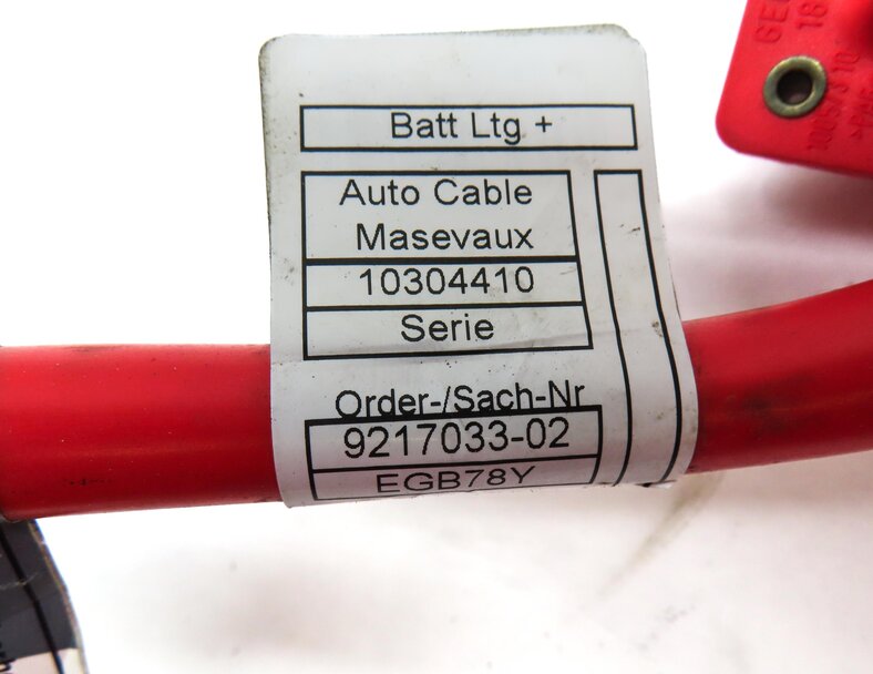 Thumbnail 6: 2011 BMW 750i (F01) POSITIVE BATTERY CABLE w/ TERMINAL (RED) 61129217033