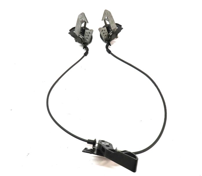 Thumbnail 4: 2011 BMW 750i (F01) HOOD LEFT & RIGHT SAFETY CATCH HOOK SET2 w/ RELEASE LEVER
