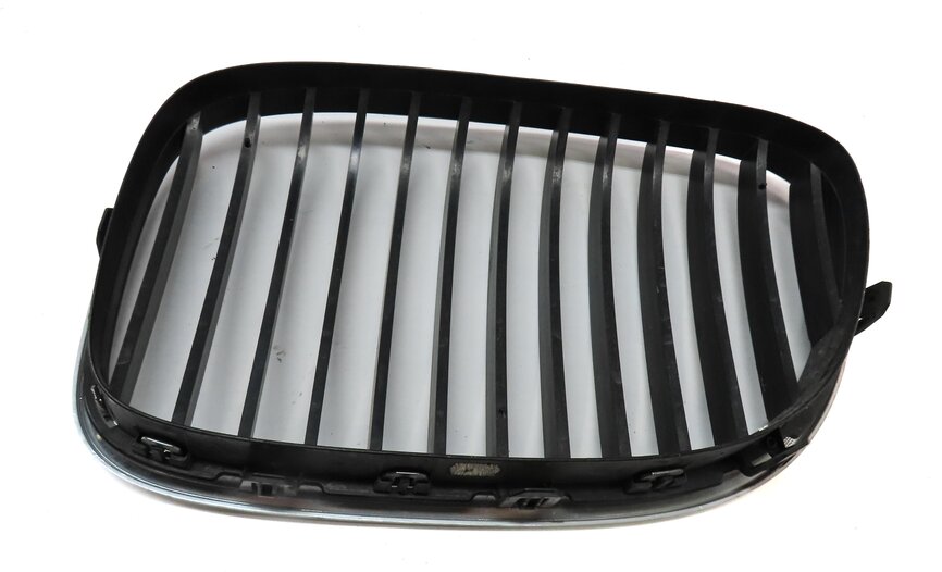 Thumbnail 5: 09-12 BMW 7 SERIES (F01) FRONT LEFT & RIGHT UPPER HOOD GRILLE SET/2 (CHROME)