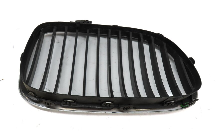 Thumbnail 8: 09-12 BMW 7 SERIES (F01) FRONT LEFT & RIGHT UPPER HOOD GRILLE SET/2 (CHROME)