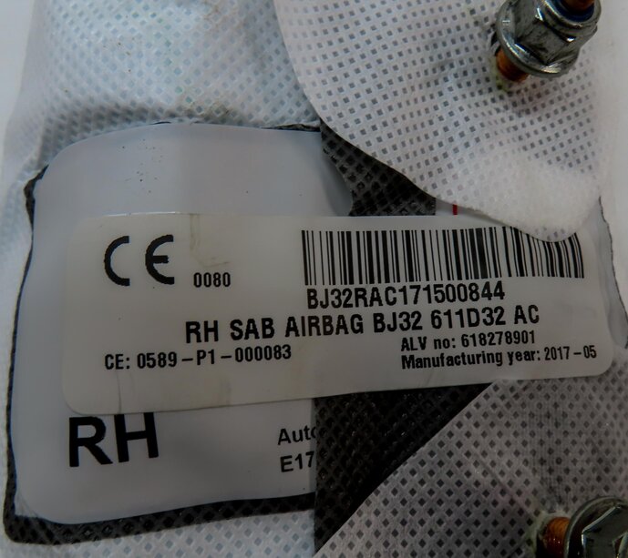 Thumbnail 5: 2012-2019 DISCOVERY SPORT EVOQUE (L538 L550) RIGHT FRONT PASSENGER SEAT AIRBAG