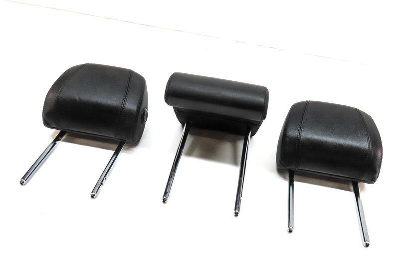 15-19 LAND ROVER DISCOVERY SPORT L550 REAR LEFT RIGHT CENTER HEADREST SET3 BLACK