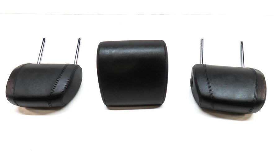 Thumbnail 4: 15-19 LAND ROVER DISCOVERY SPORT L550 REAR LEFT RIGHT CENTER HEADREST SET3 BLACK