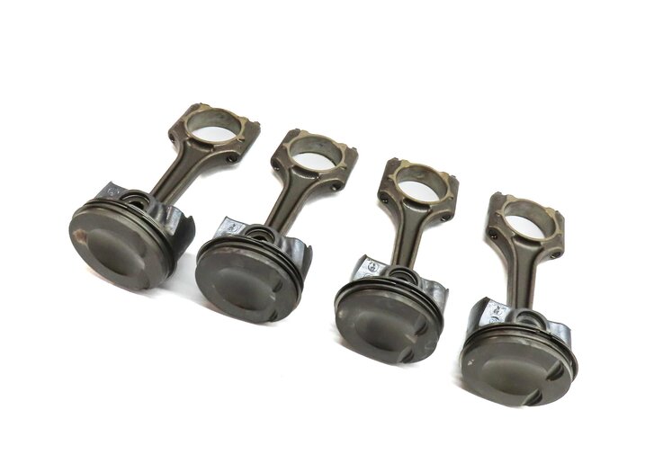 15-18 AUDI A3 A6 TT (8V C7 4G 8S) 2.0L TURBO ENGINE PISTON & CONNECTING ROD SET4