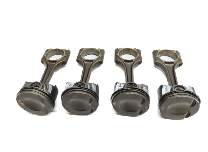 Thumbnail 3: 15-18 AUDI A3 A6 TT (8V C7 4G 8S) 2.0L TURBO ENGINE PISTON & CONNECTING ROD SET4