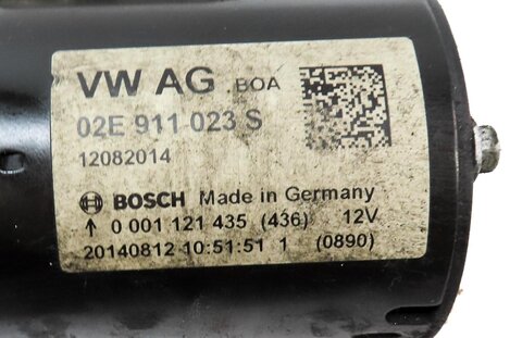 Thumbnail 6: 2012-2017 VW BEETLE GOLF JETTA AUDI A3 S3 TT (8V MK3) 1.8L / 2.0T STARTER MOTOR