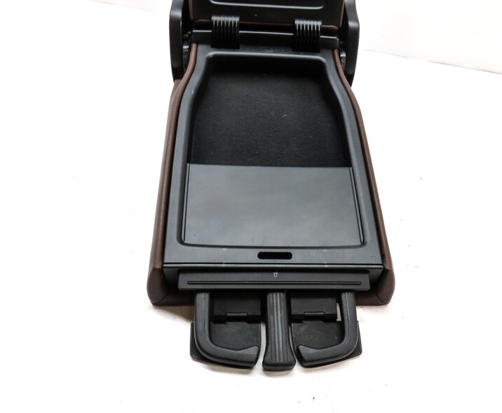 Thumbnail 9: 15-20 AUDI A3 (8V) REAR SEAT FOLD DOWN UP CONSOLE ARMREST CUPHOLDER (BROWN)