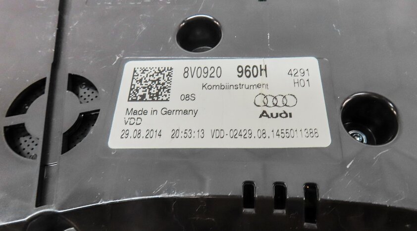 Thumbnail 23: 2015 AUDI A3 (8V) 2.0L SPEEDOMETER IGNITION LOCK BODY ENGINE MODULE & KEY SET