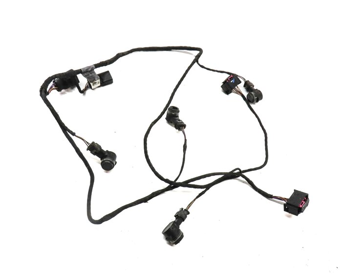2015 AUDI A3 (8V) REAR PARK ASSIST PDC SENSOR SET4 (BLACK) & WIRE WIRING HARNESS