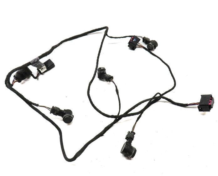 Thumbnail 2: 2015 AUDI A3 (8V) REAR PARK ASSIST PDC SENSOR SET4 (BLACK) & WIRE WIRING HARNESS