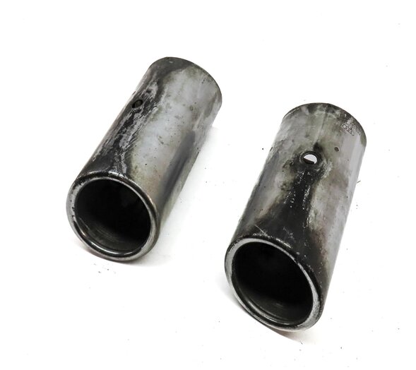15-20 AUDI A3 (8V) REAR LEFT & RIGHT 2.0L TURBO MUFFLER EXHAUST TIP SET (SILVER)
