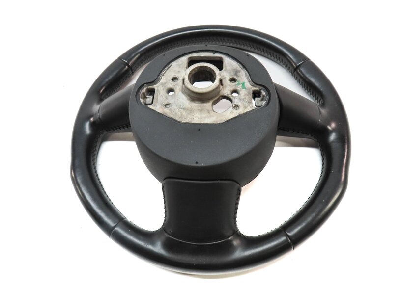 Thumbnail 5: 15-16 AUDI A3 (8V) LEFT DRIVER 3-SPOKE SPORT STEERING WHEEL w/ SWITCHES (BLACK)