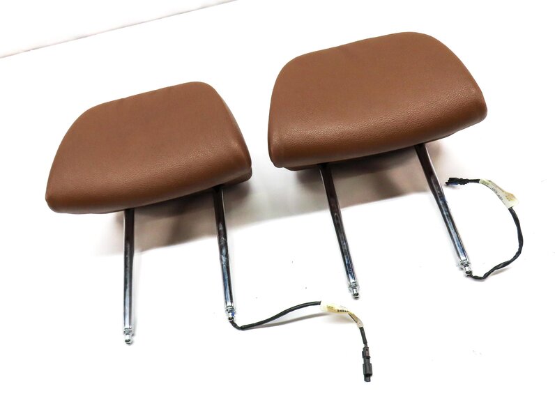 Thumbnail 3: 08-11 BMW X5 X6 E70 E71 BMW X6 FRONT LEFT & RIGHT HEADREST SET 2 (BROWN LEATHER)