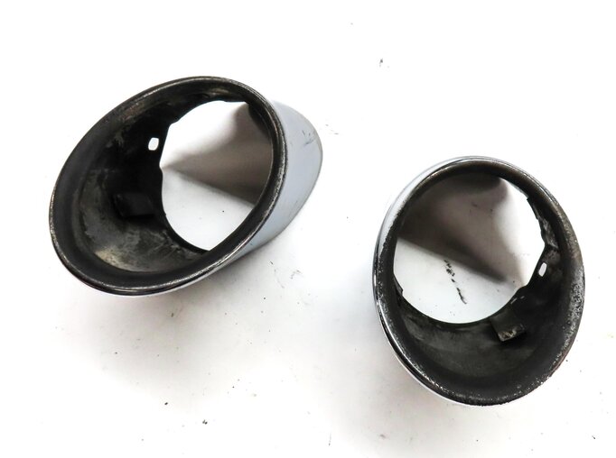 2011-2014 BMW X6 (E71) LEFT & RIGHT EXHAUST TIP SET-2 (CHROME)