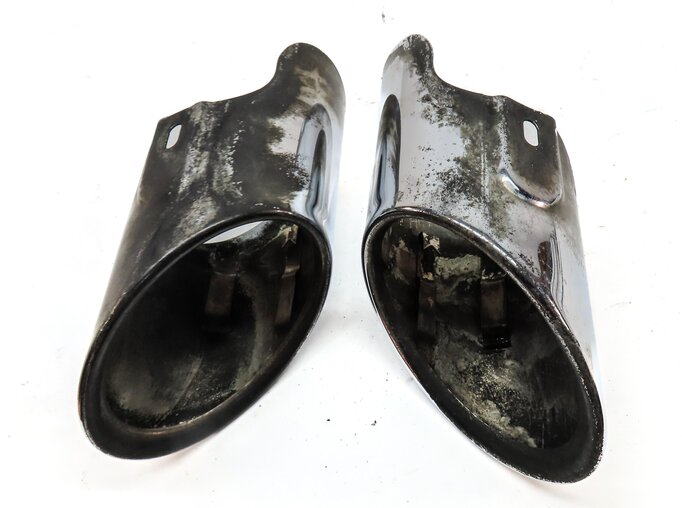 Thumbnail 4: 2011-2014 BMW X6 (E71) LEFT & RIGHT EXHAUST TIP SET-2 (CHROME)