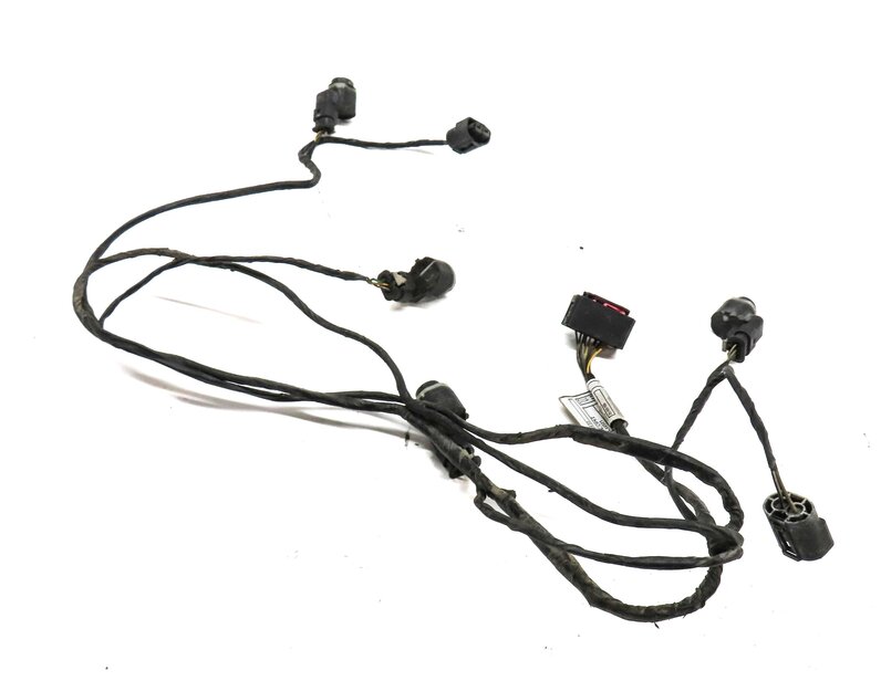 2011 BMW X6 (E71) REAR PDC PARK DISTANCE SENSOR SET w/ HARNESS (BLACK 475)
