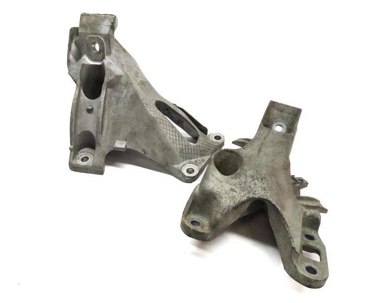2011 BMW X6 (E71) 3.0L N55 TURBO ENGINE LEFT & RIGHT MOTOR MOUNT BRACKET SET-2