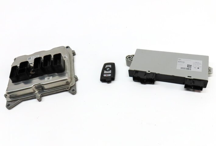 Thumbnail 2: 2014 BMW X3 (F25) 2.0L TURBO N20 DME ECU ECM CAS4 BODY ENGINE MODULE & KEY SET 3
