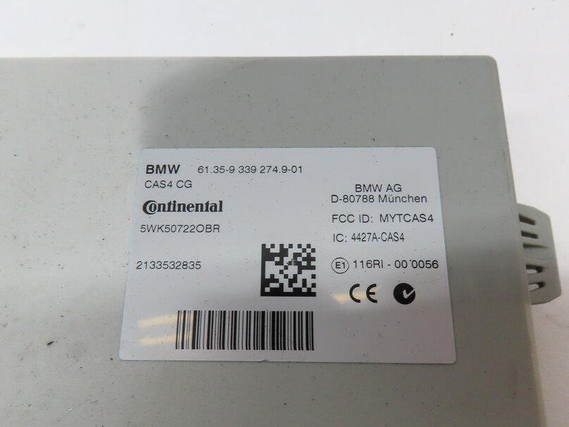 Thumbnail 7: 2014 BMW X3 (F25) 2.0L TURBO N20 DME ECU ECM CAS4 BODY ENGINE MODULE & KEY SET 3