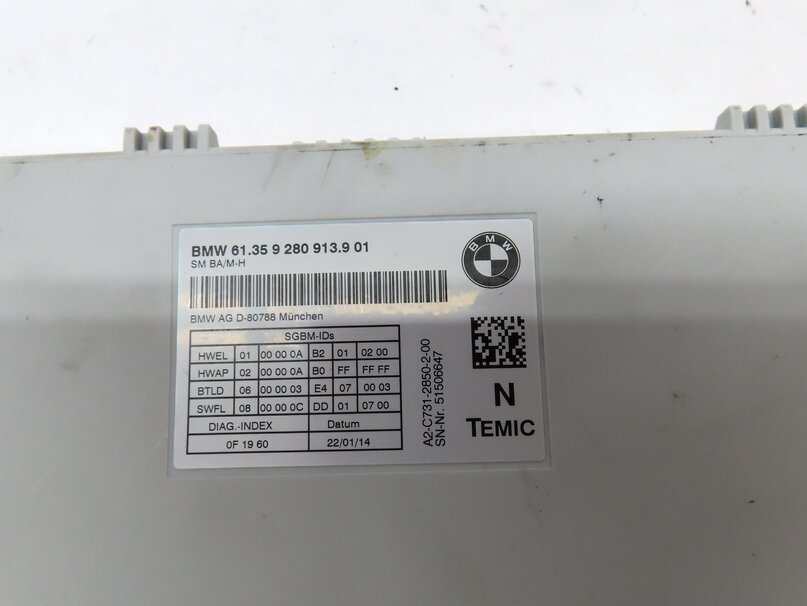 Thumbnail 4: 12-19 BMW 328i 335i 535i 550i 750i M5 M6 X3 X4 - LEFT FRONT DRIVER SEAT MODULE