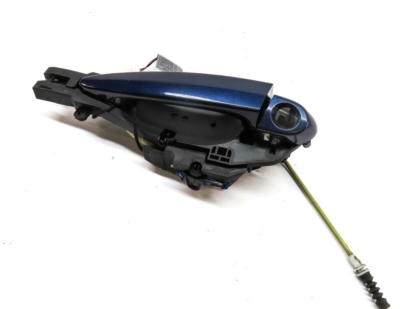 08-14 BMW X3 X5 X5M X6 X6M (E70 E71 F25) LEFT DRIVER DOOR HANDLE (DEEP SEA BLUE)
