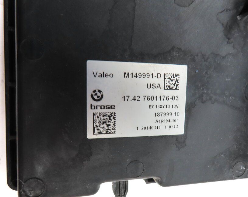 Thumbnail 8: 13-18 BMW X3 X4 (F25 F26) 2.0L N20 TURBO ENGINE RADIATOR COOLING FAN & SHROUD