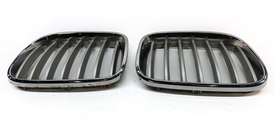 Thumbnail 4: 2013-2017 BMW X3 (F25) FRONT LEFT & RIGHT KIDNEY GRILLE HOOD VENT TRIM SET-2