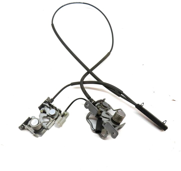Thumbnail 2: 2014 BMW X3 (F25) FRONT HOOD LEFT & RIGHT LOCK LATCH SET 2 w/ CABLE 51237210731