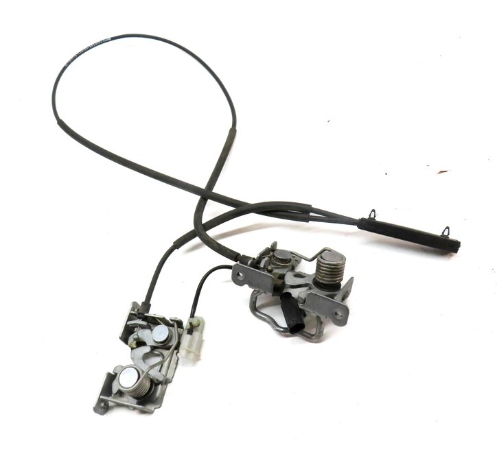 Thumbnail 3: 2014 BMW X3 (F25) FRONT HOOD LEFT & RIGHT LOCK LATCH SET 2 w/ CABLE 51237210731