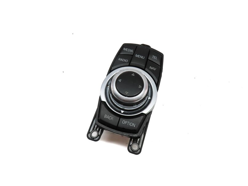 2014 BMW X3 (F25) CENTER CONSOLE IDRIVE MEDIA CONTROL KNOB & SWITCH BUTTON PANEL