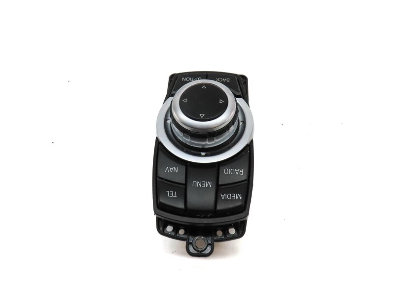 Thumbnail 4: 2014 BMW X3 (F25) CENTER CONSOLE IDRIVE MEDIA CONTROL KNOB & SWITCH BUTTON PANEL
