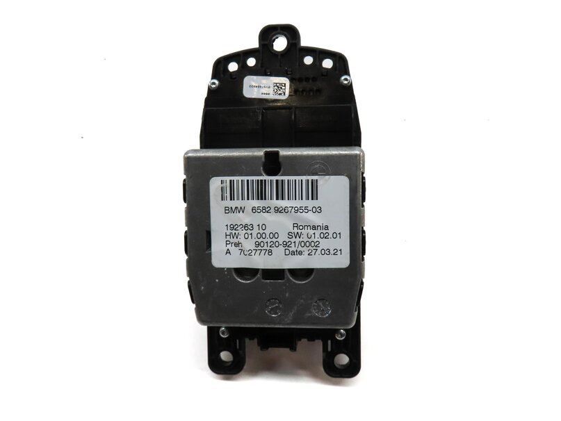 Thumbnail 5: 2014 BMW X3 (F25) CENTER CONSOLE IDRIVE MEDIA CONTROL KNOB & SWITCH BUTTON PANEL